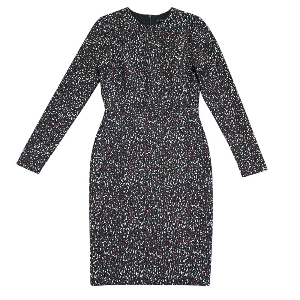Black Halo Desoto Print Sheath Dress Size 4